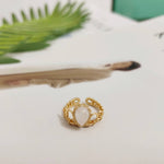 Load image into Gallery viewer, Handmade crown ring, fashion jewelry for women girls, 14K Gold wire with gem., adjustable size
